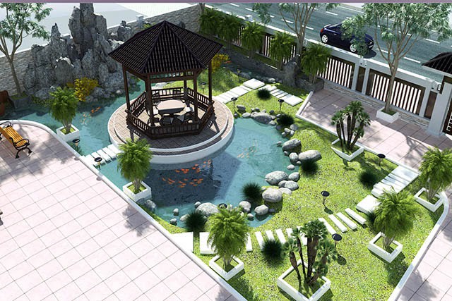 thiết kế cảnh quan sân vườn Hạ Long